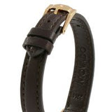 Buy Shop Movado Ultra Slim White Dial Brown Leather Strap Watch For Women - 0607096 USA Online