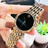 Buy Shop Movado Veturi Quartz Black Dial Gold Steel Strap Watch for Men - 0606934 USA Online