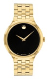Buy Shop Movado Veturi Quartz Black Dial Gold Steel Strap Watch for Men - 0606934 USA Online