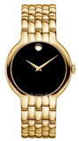 Buy Shop Movado Veturi Quartz Black Dial Gold Steel Strap Watch for Men - 0606934 USA Online