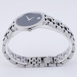 Buy Shop Movado Veturi Quartz Black Dial Silver Steel Strap Watch for Women - 0606338 USA Online