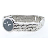 Buy Shop Movado Veturi Quartz Black Dial Silver Steel Strap Watch for Women - 0606338 USA Online