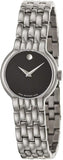 Buy Shop Movado Veturi Quartz Black Dial Silver Steel Strap Watch for Women - 0606338 USA Online