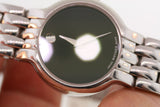 Movado Veturi Quartz Black Dial Silver Steel Strap Watch for Women - 0606338
