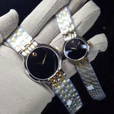 Buy Shop Movado Veturi Quartz Black Dial Two Tone Steel Strap Watch for Men - 0606932 USA Online