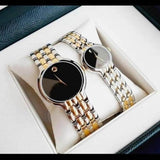 Buy Shop Movado Veturi Quartz Black Dial Two Tone Steel Strap Watch for Men - 0606932 USA Online
