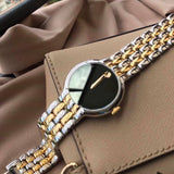 Buy Shop Movado Veturi Quartz Black Dial Two Tone Steel Strap Watch for Men - 0606932 USA Online