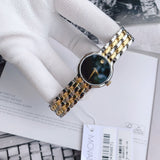 Buy Shop Movado Veturi Quartz Black Dial Two Tone Steel Strap Watch for Women - 0606933 USA Online