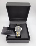 Buy Shop Movado Veturi Quartz Black Dial Two Tone Steel Strap Watch for Women - 0606933 USA Online