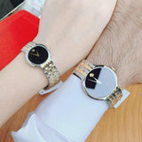 Buy Shop Movado Veturi Quartz Black Dial Two Tone Steel Strap Watch for Women - 0606933 USA Online
