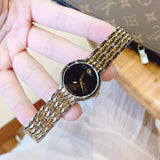 Buy Shop Movado Veturi Quartz Black Dial Two Tone Steel Strap Watch for Women - 0606933 USA Online