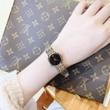 Buy Shop Movado Veturi Quartz Black Dial Two Tone Steel Strap Watch for Women - 0606933 USA Online