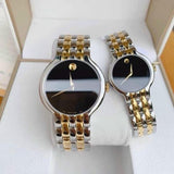 Buy Shop Movado Veturi Quartz Black Dial Two Tone Steel Strap Watch for Women - 0606933 USA Online