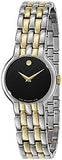 Buy Shop Movado Veturi Quartz Black Dial Two Tone Steel Strap Watch for Women - 0606933 USA Online
