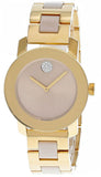 Buy Shop Movado Bold Beige Dial Two Tone Steel Strap Watch For Women - 3600640 USA Online