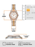 Buy Shop Michael Kors Harlowe Three-Hand Mother of Pearl White Dial Tri Tone Steel Strap Watch for Women - MK4846 USA Online