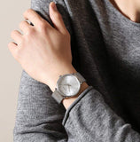 Buy Shop Calvin Klein White Dial Silver Mesh Bracelet Watch for Women - K8M21126 USA Online