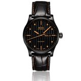 Mido Multifort Automatic Special Edition Black Dial Black Leather Strap Watch For Men - M005.430.36.051.80