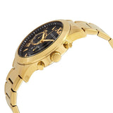 Buy Shop Guess Atlas Chronograph Black Dial Gold Steel Strap Watch for Men - W0668G8 USA Online