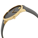 Buy Shop Movado 70th Anniversary Special Edition Grey Dial Grey Leather Strap Watch For Women - 0607140 USA Online