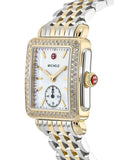 Buy Shop Michele Deco Silver Dial Two Tone Steel Strap Watch For Women - MWW06V000023 USA Online