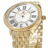 Buy Shop Michele Serein Silver Dial Gold Steel Strap Watch for Women - MWW21B000017 USA Online