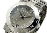 Buy Shop Marc Jacobs Amy Grey Dial Grey Steel Strap Watch for Women - MBM3196 USA Online