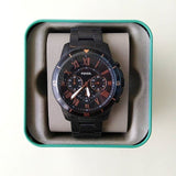 Buy Shop Fossil Grant Sport Chronograph Black Dial Black Steel Strap Watch for Men - FS5374 USA Online