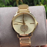 Buy Shop Michael Kors Portia Gold Dial Gold Steel Strap Watch for Women - MK3639 USA Online