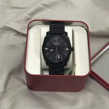 Buy Shop Fossil Machine Black Dial Black Steel Strap Watch for Men - FS4775 USA Online