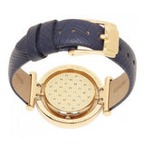Buy Shop Michael Kors Averi Gold Dial Navy Blue Leather Strap Watch for Women - MK2526 USA Online