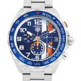 Buy Shop Tag Heuer Formula 1 Gulf Edition Chronograph Blue Dial Silver Steel Strap Watch for Men - CAZ101AT.BA0842 USA Online