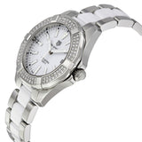 Buy Shop Tag Heuer Aquaracer Diamonds White Dial Two Tone Steel Strap Watch for Women - WAY131F.BA0914 USA Online