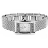 Buy Shop Guess Nouveau Diamonds Silver Dial Silver Mesh Bracelet Watch for Women - W0127L1 USA Online