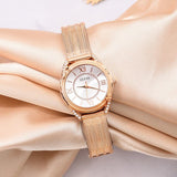 Buy Shop Guess Whisper Silver Dial Rose Gold Mesh Bracelet Watch for Women - W1084L3 USA Online