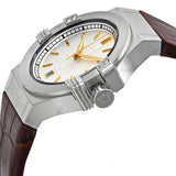 Maserati Potenza Silver Dial Brown Leather Strap Watch For Women - R8851108506