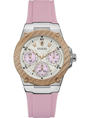 Buy Shop Guess Zena Quartz White Dial Pink Rubber Strap Watch For Women - W1094L4 USA Online