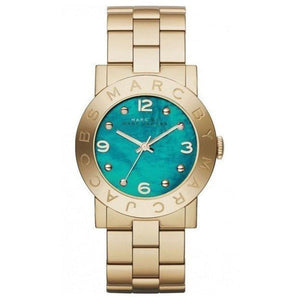 Buy Shop Marc Jacobs Amy Green Dial Gold Steel Strap Watch for Women - MBM8624 USA Online
