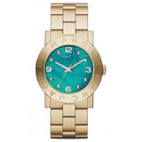 Buy Shop Marc Jacobs Amy Green Dial Gold Steel Strap Watch for Women - MBM8624 USA Online