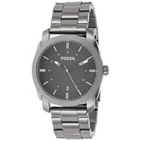 Buy Shop Fossil Machine Chronograph Black Dial Grey Steel Strap Watch for Men - FS4774 USA Online
