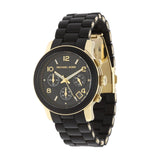 Buy Shop Michael Kors Runway Black Dial Black Silicone Strap Watch for Women - MK5191 USA Online