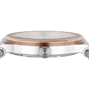 Buy Shop Versace Greca Quartz White Dial Two Tone Steel Strap Watch For Women - VEVH01020 USA Online