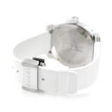 Gucci Dive Quartz White Dial White Rubber Strap Watch For Men - YA136337