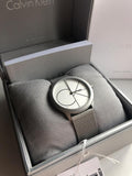 Buy Shop Calvin Klein Minimal White Dial Silver Mesh Bracelet Watch for Women - K3M5215X USA Online