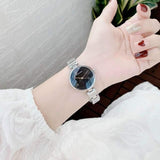 Buy Shop Calvin Klein Wavy Black Dial Silver Steel Strap Watch for Women - K9U23141 USA Online