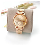 Buy Shop Michael Kors Jaryn Rose Gold Dial Rose Gold Steel Strap Watch for Women - MK3621 USA Online