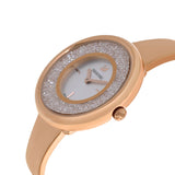 Swarovski Crystalline Bracelet White Dial Rose Gold Steel Strap Watch for Women - 5269250