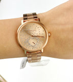 Buy Shop Michael Kors Jaryn Rose Gold Dial Rose Gold Steel Strap Watch for Women - MK3621 USA Online