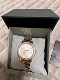 Buy Shop Guess Enchanting Diamonds Silver Dial Two Tone Steel Strap Watch for Women - W0305L3 USA Online