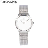 Buy Shop Calvin Klein Minimal White Dial Silver Mesh Bracelet Watch for Women - K3M2212Y USA Online